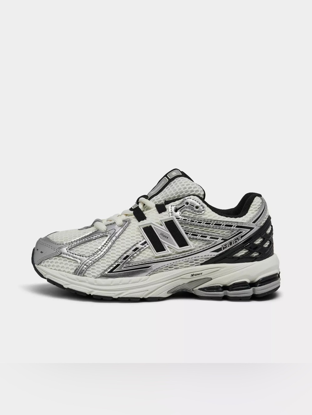 New Balance Big Kids 1906R Casual Sneakers Shoes Silver/Black Size 4.5